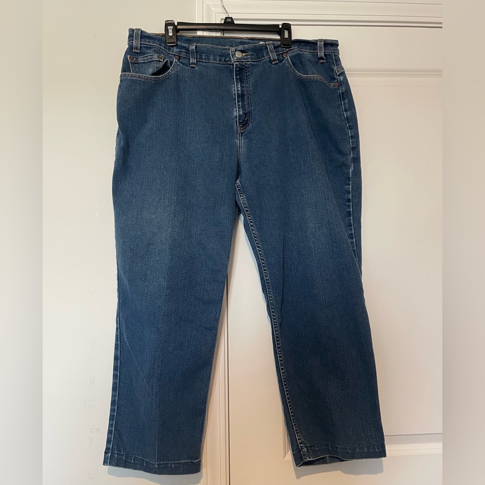 Levis 505 Jeans Straight Leg Denim Womens 20 Blue Vintage Y2K Casual 5 Pocket